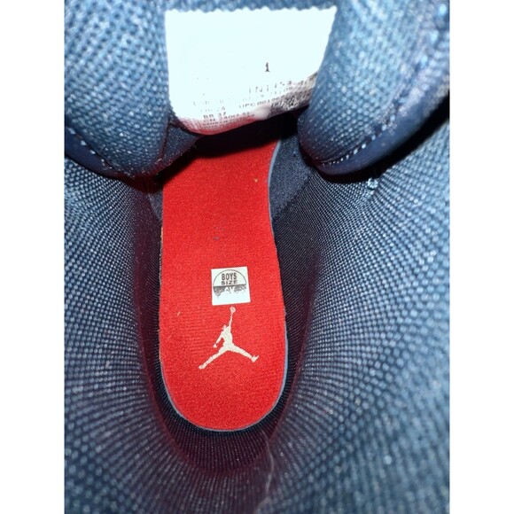 Nike Air Jordan 1 Mid Take Flight Armory Navy Gold FN1353-400 GS Size 6Y - Picture 8 of 11